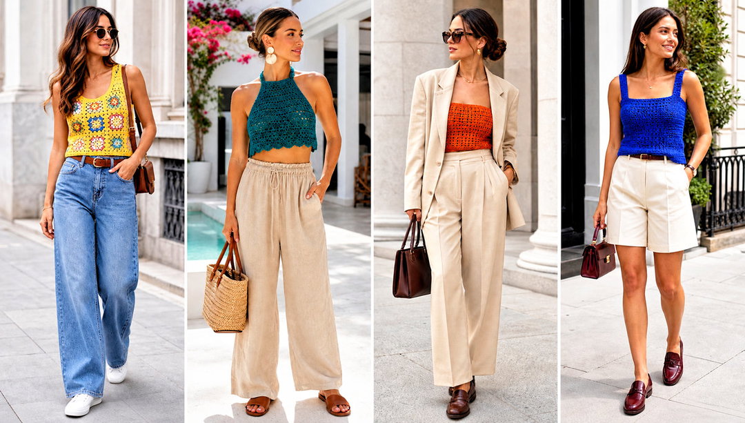 20 Easy Tops to Crochet Outfit Ideas for Summer Styling
