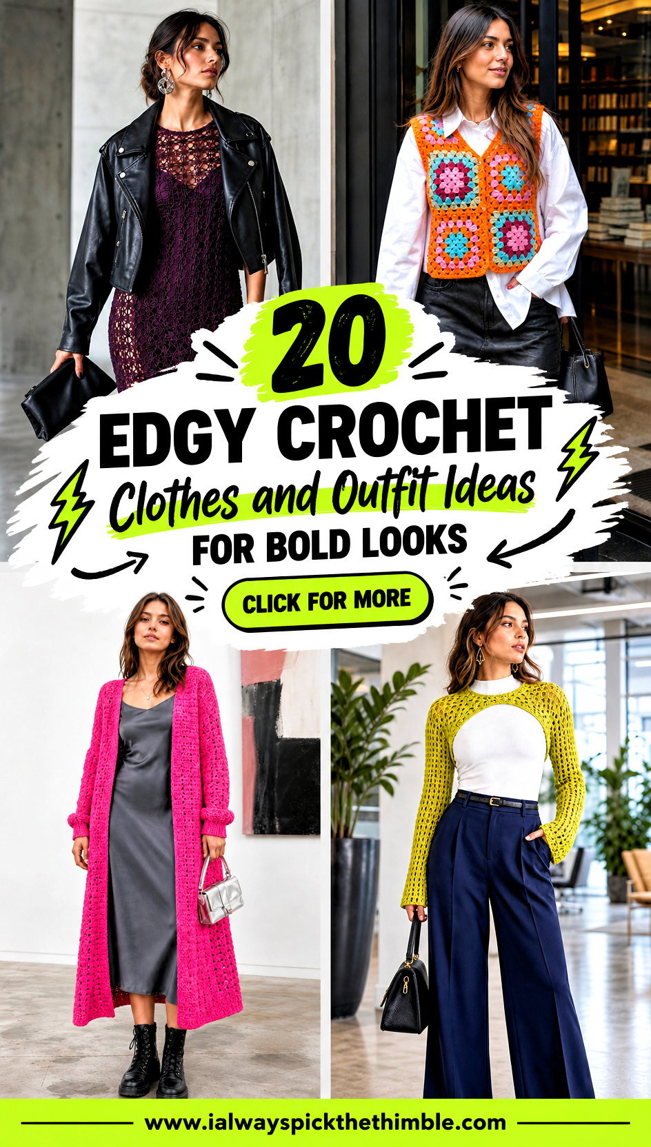 20 Edgy Crochet Clothes and Outfit Ideas for Bold Looks - 20 Edgy Crochet Clothes and Outfit Ideas for Bold Looks