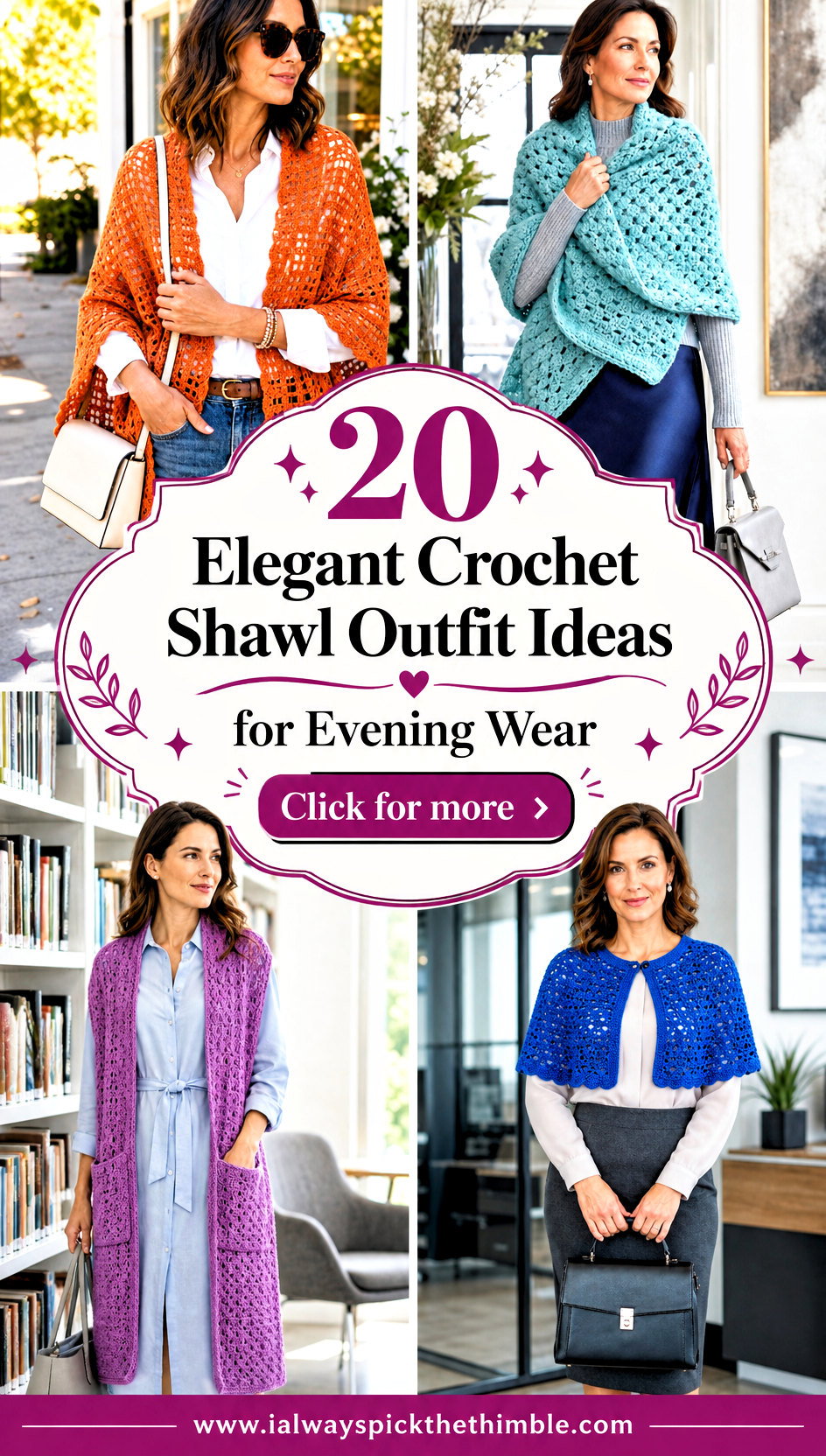 20 Elegant Crochet Shawl Outfit Ideas for Evening Wear - 20 Elegant Crochet Shawl Outfit Ideas for Evening Wear
