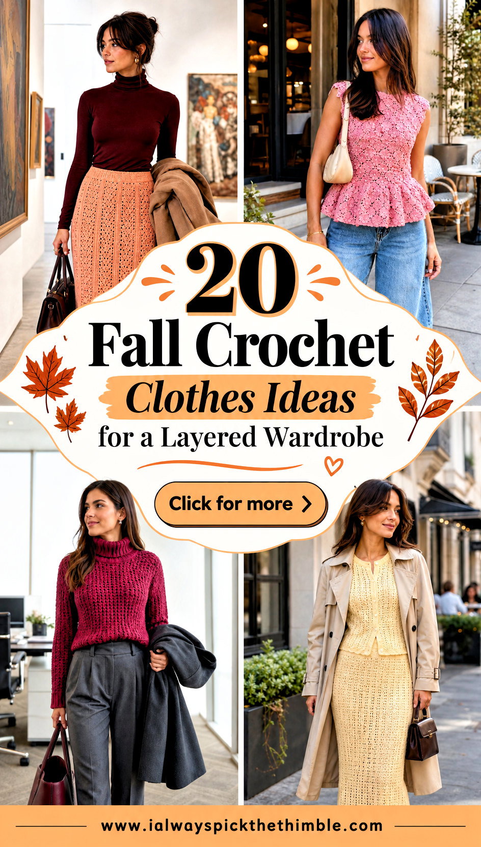 20 Fall Crochet Clothes Ideas for a Layered Wardrobe - 20 Fall Crochet Clothes Ideas for a Layered Wardrobe
