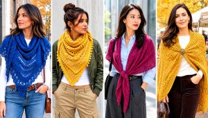 20 Fall River Crochet Shawl Outfit Ideas for Breezy Days