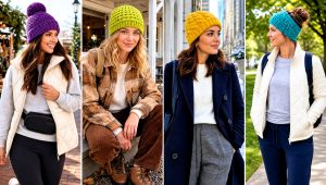 20 Fast Crochet Beanie Outfit Ideas for Chilly Mornings