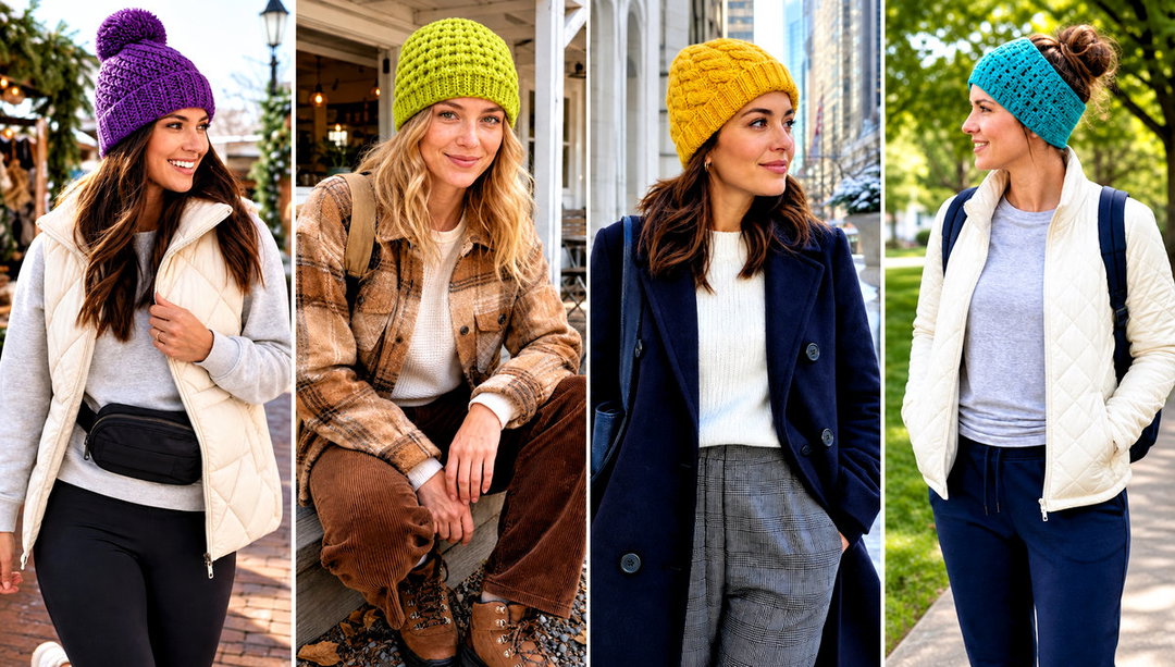 20 Fast Crochet Beanie Outfit Ideas for Chilly Mornings