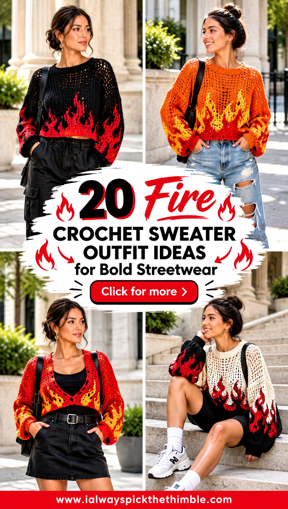 20 Fire Crochet Sweater Outfit Ideas for Bold Streetwear - 20 Fire Crochet Sweater Outfit Ideas for Bold Streetwear