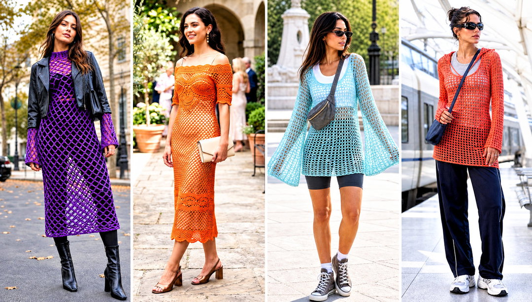20 Fishnet Crochet Dress Outfit Ideas for Poolside Style