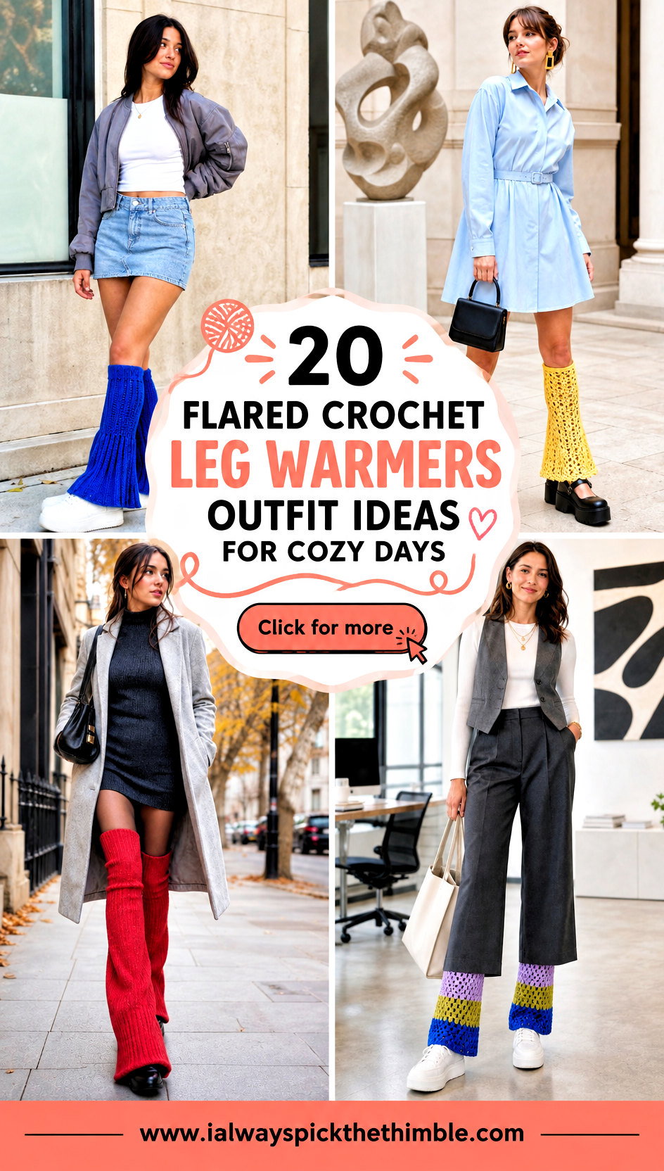 20 Flared Crochet Leg Warmers Outfit Ideas for Cozy Days - 20 Flared Crochet Leg Warmers Outfit Ideas for Cozy Days