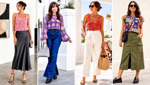 20 Flower Crochet Tops Outfit Ideas for Summer Styling