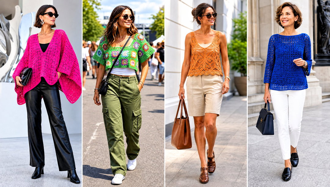20 Flowy Crochet Top Outfit Ideas for Breezy Beach Days