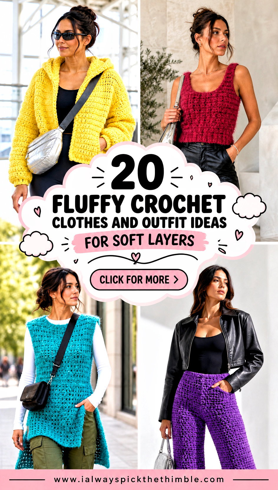 20 Fluffy Crochet Clothes and Outfit Ideas for Soft Layers - 20 Fluffy Crochet Clothes and Outfit Ideas for Soft Layers