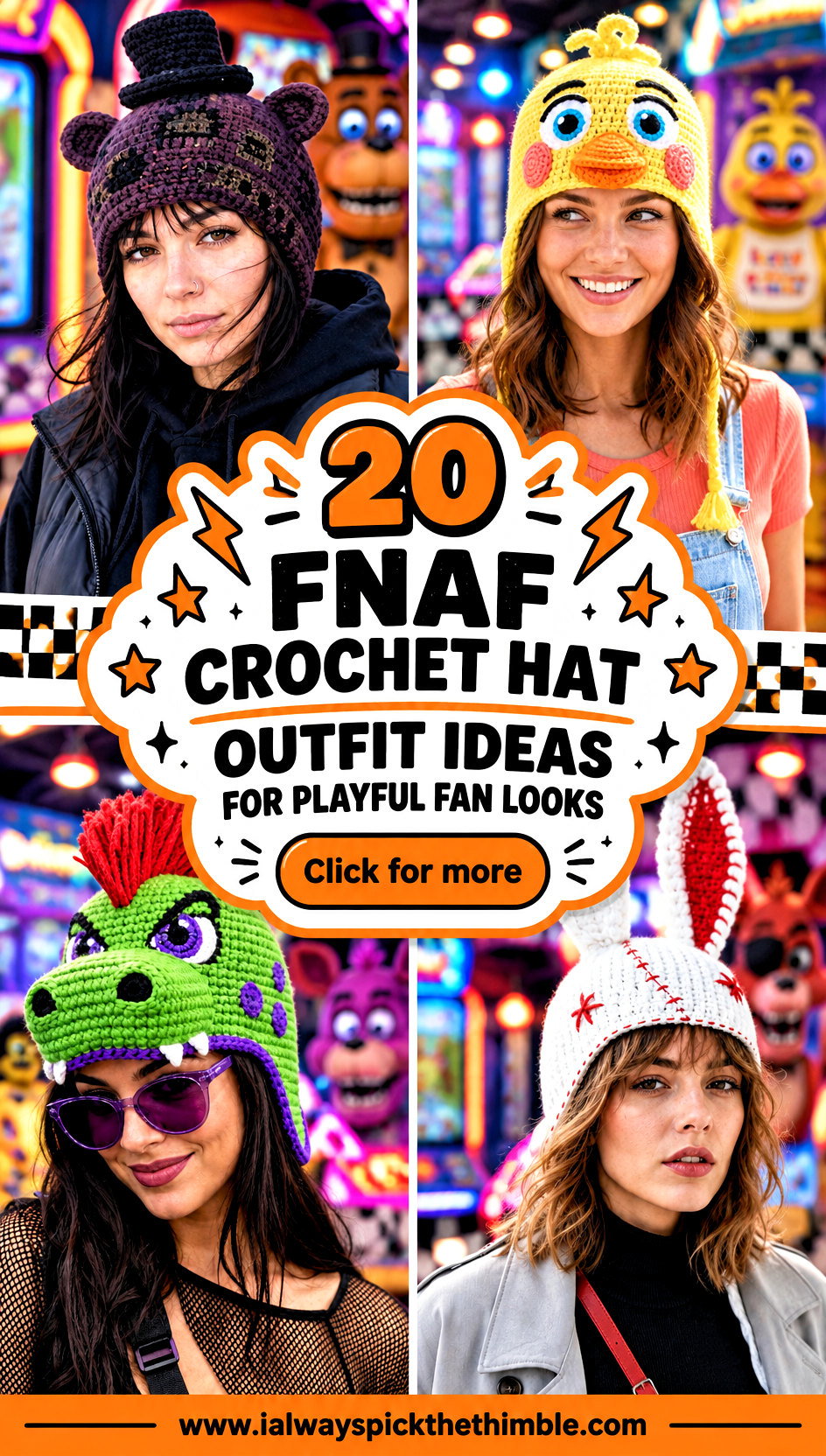 20 Fnaf Crochet Hat Outfit Ideas for Playful Fan Looks - 20 Fnaf Crochet Hat Outfit Ideas for Playful Fan Looks