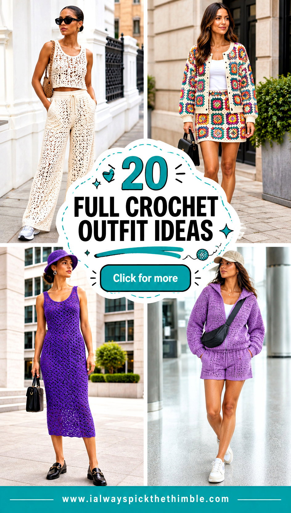 20 Full Crochet Outfit Ideas for Head-to-Toe Texture - 20 Full Crochet Outfit Ideas for Head-to-Toe Texture