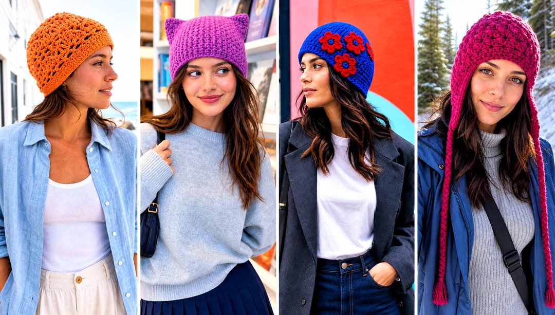 20 Fun Crochet Beanie Outfit Ideas for Casual Layers