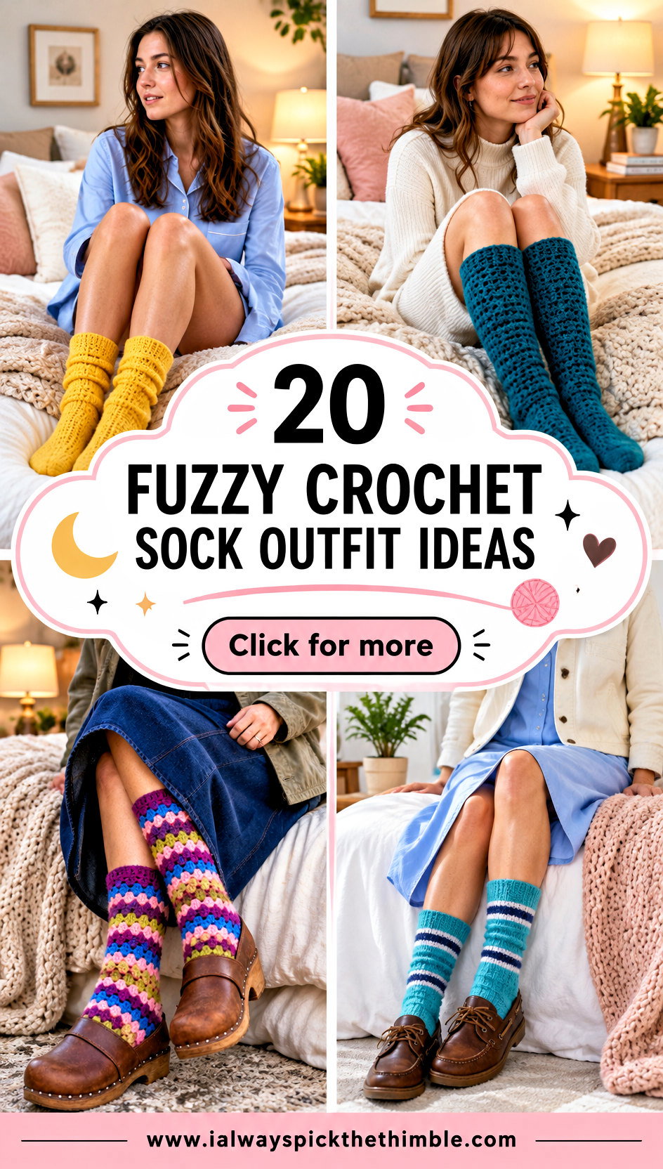 20 Fuzzy Crochet Sock Outfit Ideas for Cozy Nights In - 20 Fuzzy Crochet Sock Outfit Ideas for Cozy Nights In