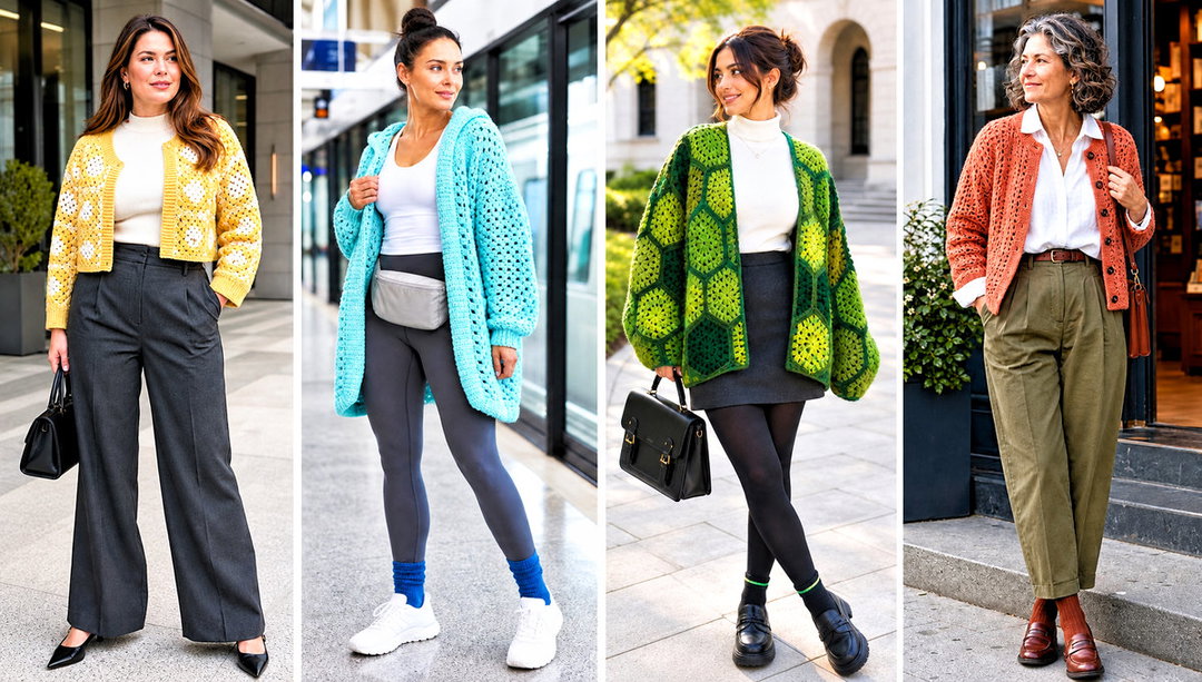20 Grandpa Crochet Cardigan Outfit Ideas for Vintage Charm