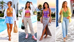 20 Granny Square Bathing Suit Outfit Ideas for Beach Days