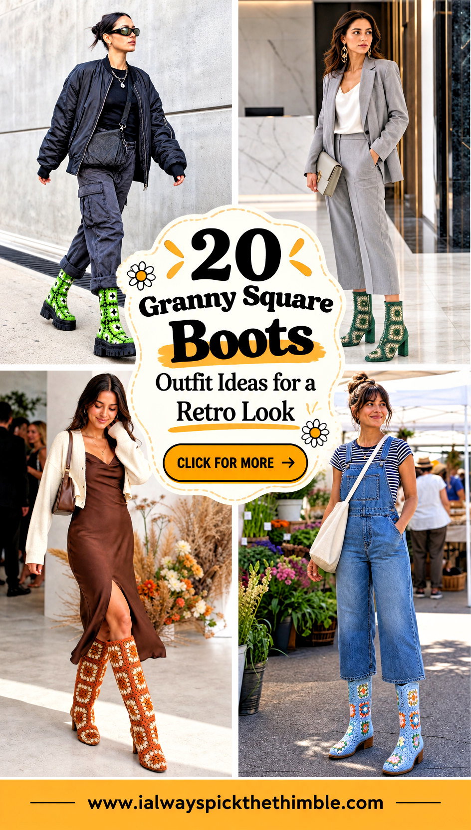 20 Granny Square Boots Outfit Ideas for a Retro Look - 20 Granny Square Boots Outfit Ideas for a Retro Look