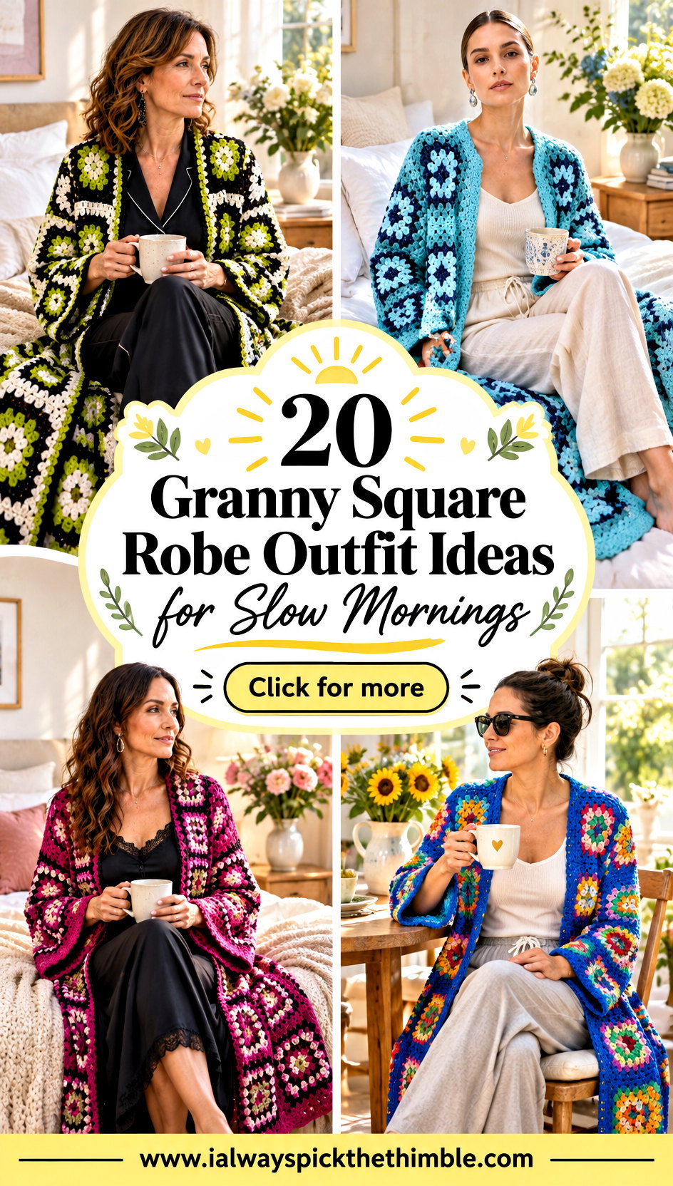 20 Granny Square Robe Outfit Ideas for Slow Mornings - 20 Granny Square Robe Outfit Ideas for Slow Mornings