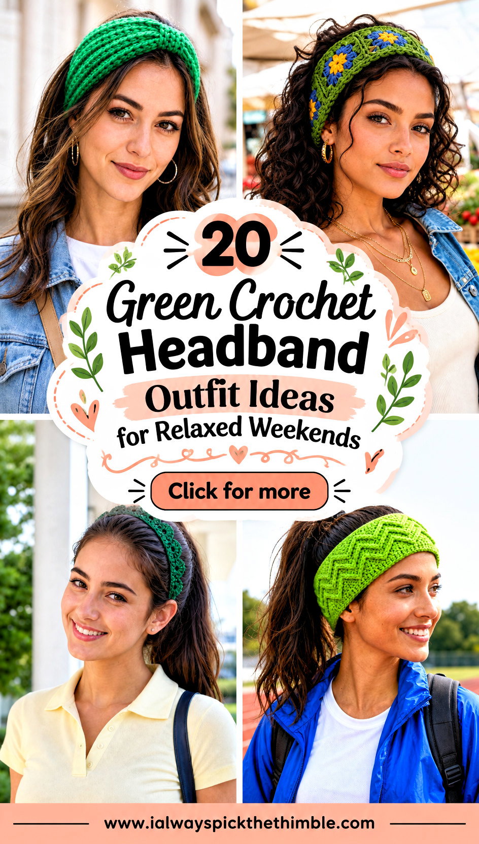 20 Green Crochet Headband Outfit Ideas for Relaxed Weekends - 20 Green Crochet Headband Outfit Ideas for Relaxed Weekends