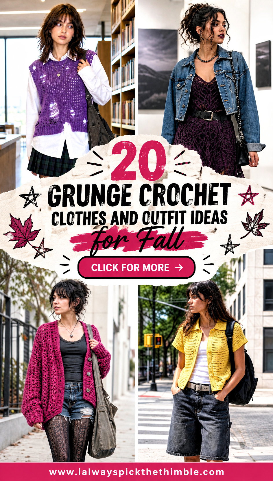 20 Grunge Crochet Clothes and Outfit Ideas for Fall - 20 Grunge Crochet Clothes and Outfit Ideas for Fall