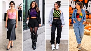 20 Halloween Crochet Crop Top Outfit Ideas for a Night Out