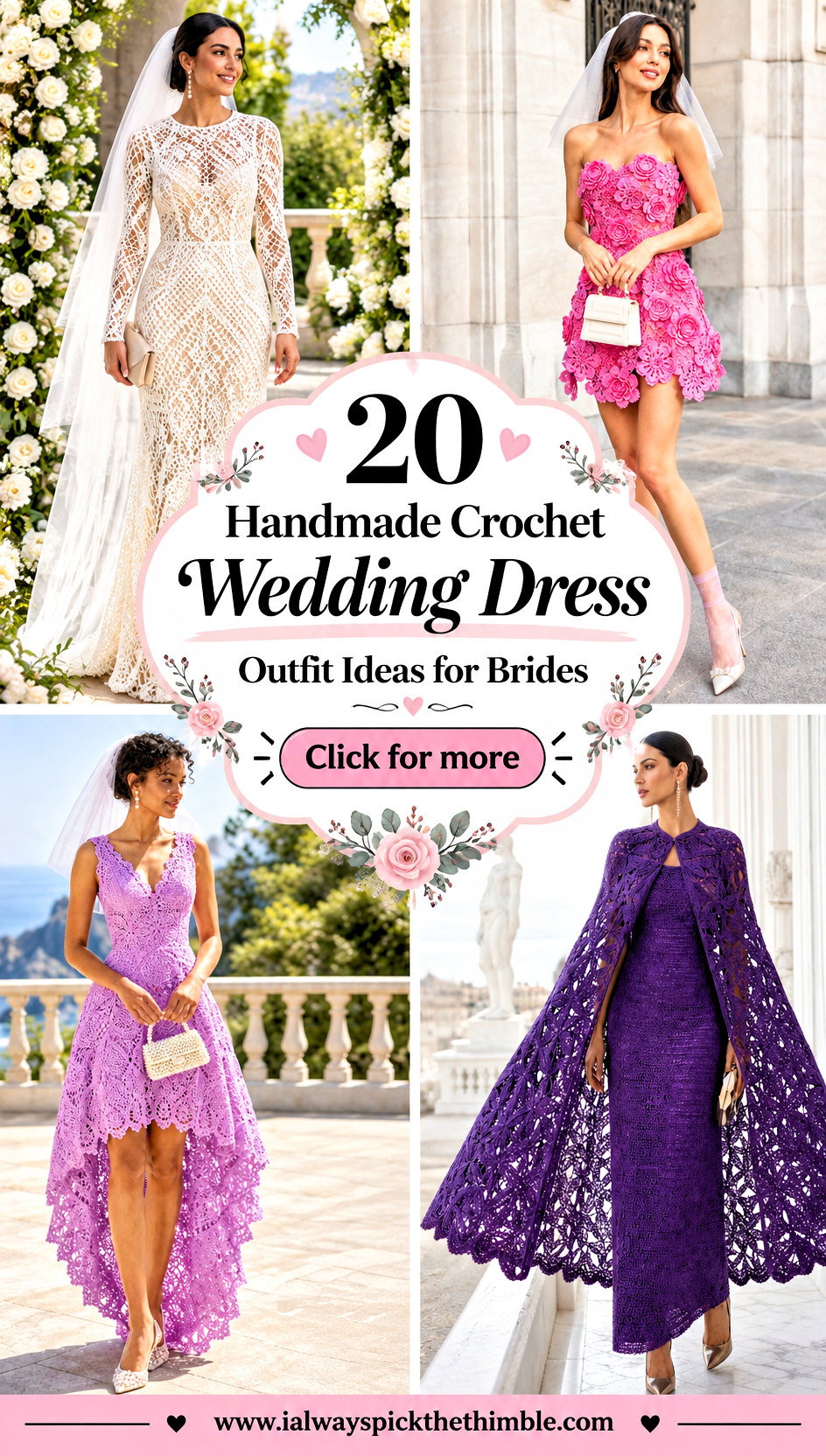 20 Handmade Crochet Wedding Dress Outfit Ideas for Brides - 20 Handmade Crochet Wedding Dress Outfit Ideas for Brides