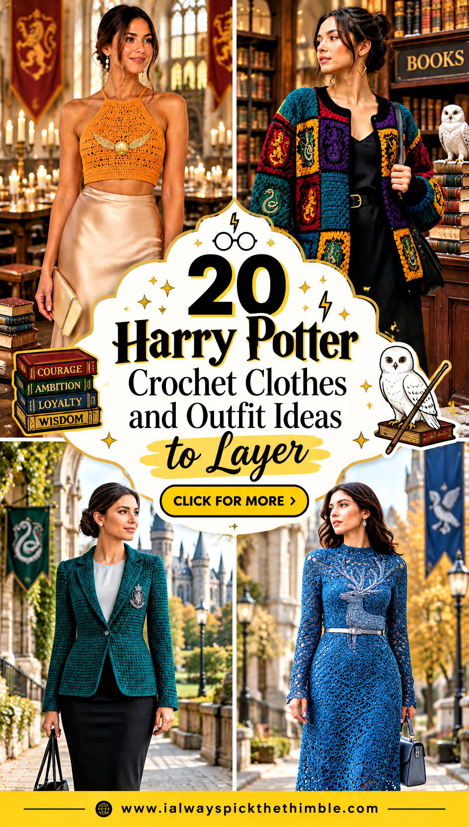 20 Harry Potter Crochet Clothes and Outfit Ideas to Layer - 20 Harry Potter Crochet Clothes and Outfit Ideas to Layer