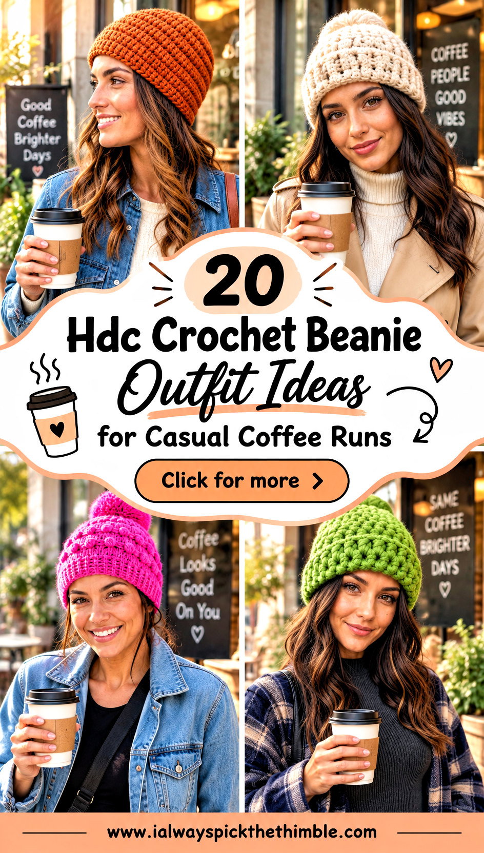 20 Hdc Crochet Beanie Outfit Ideas for Casual Coffee Runs - 20 Hdc Crochet Beanie Outfit Ideas for Casual Coffee Runs