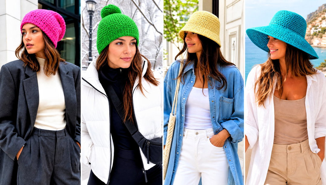 20 Hdc Crochet Hat Outfit Ideas for Simple Winter Outfits