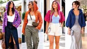 20 Hooded Crochet Shrug Outfit Ideas for Easy Layers
