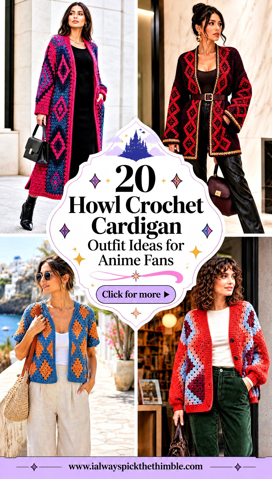 20 Howl Crochet Cardigan Outfit Ideas for Anime Fans - 20 Howl Crochet Cardigan Outfit Ideas for Anime Fans