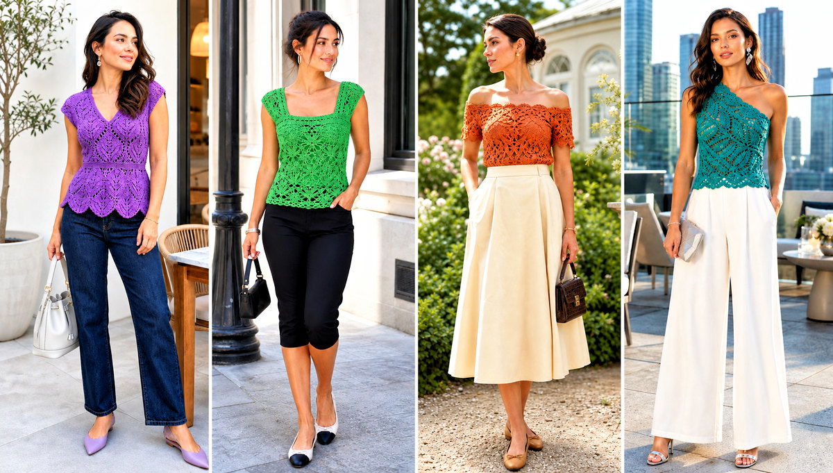 20 Ivy Crochet Top Outfit Ideas for Garden Party Looks