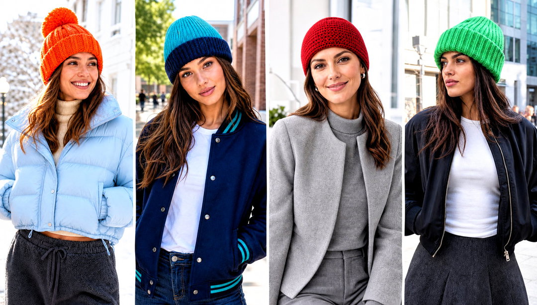 20 Knit Look Crochet Beanie Outfit Ideas for City Walks