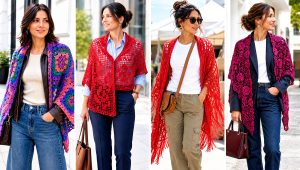 20 Lacey Crochet Shawls Outfit Ideas with Summer Dresses