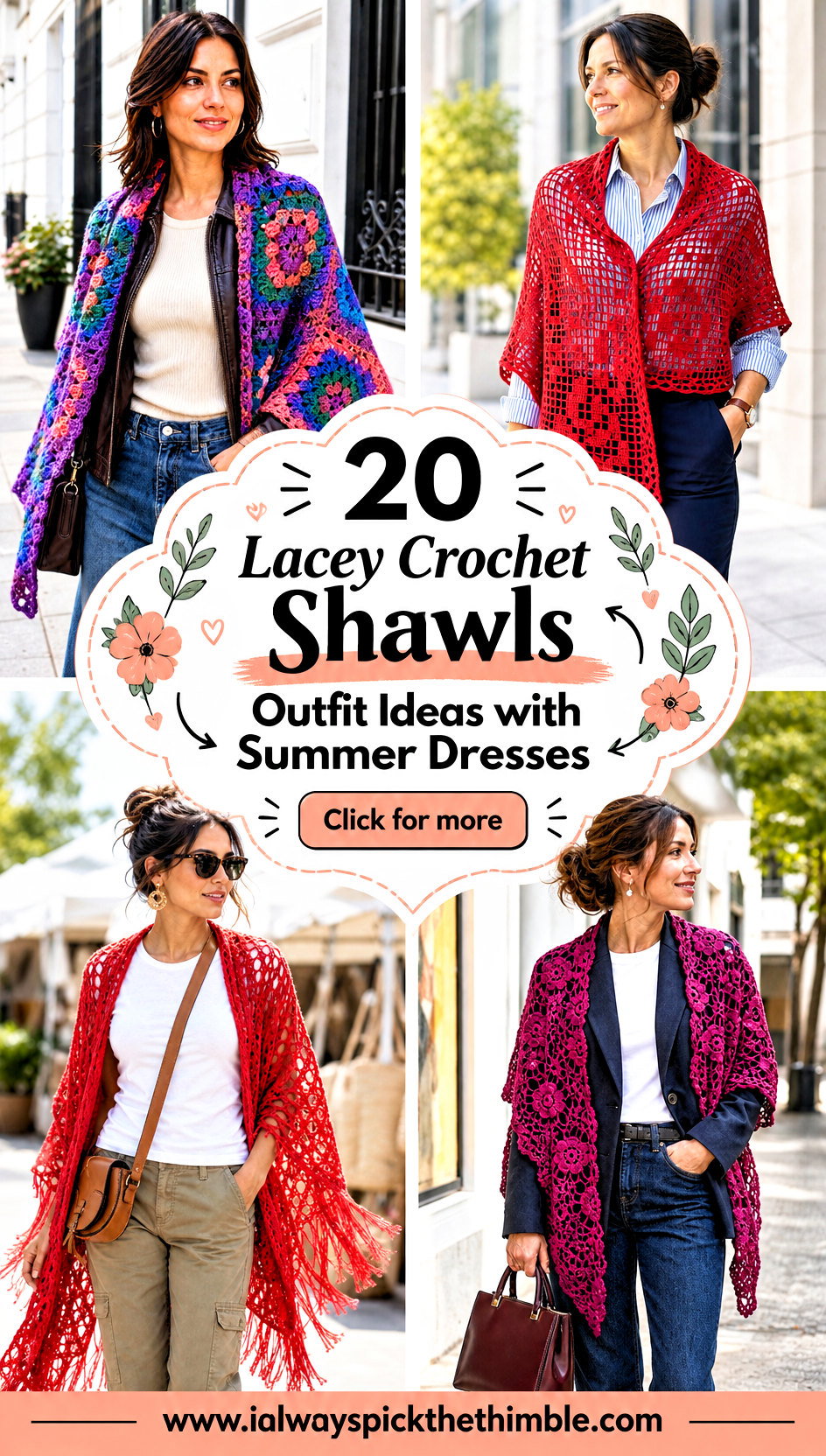 20 Lacey Crochet Shawls Outfit Ideas with Summer Dresses - 20 Lacey Crochet Shawls Outfit Ideas with Summer Dresses