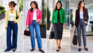20 Lacy Crochet Jacket Outfit Ideas for Dressy Evenings