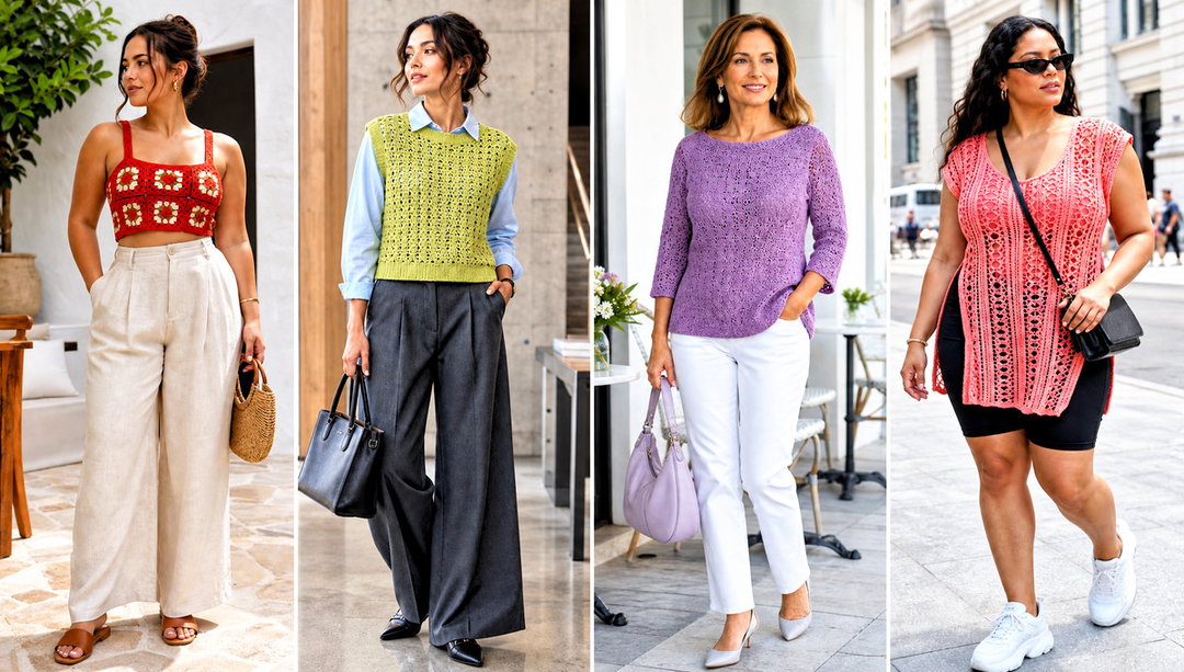 20 Lightweight Crochet Top Outfit Ideas for Warm Days