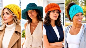 20 Magic Circle Crochet Hat Outfit Ideas for Chilly Days