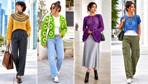 20 Mandala Crochet Sweater Outfit Ideas for Cozy Boho Looks