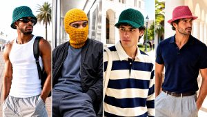 20 Men’s Crochet Hats Outfit Ideas for Cozy City Outfits