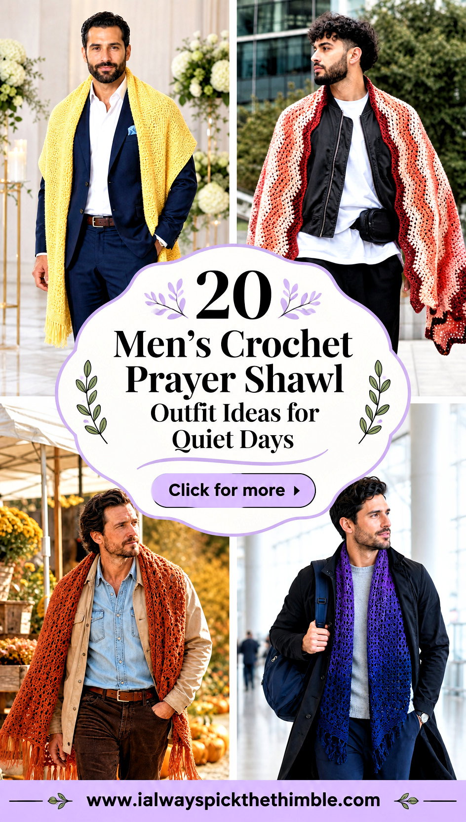20 Mens Crochet Prayer Shawl Outfit Ideas for Quiet Days - 20 Men’s Crochet Prayer Shawl Outfit Ideas for Quiet Days