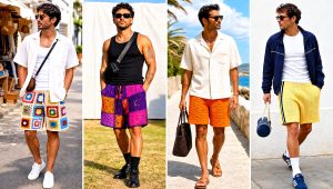 20 Men’s Crochet Shorts Outfit Ideas for Summer Break