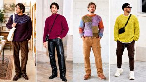 20 Men’s Crochet Sweater Outfit Ideas for Cool Weekends