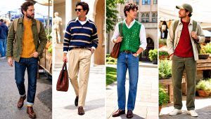 20 Men’s Crochet Sweaters Outfit Ideas for Weekend Brunch