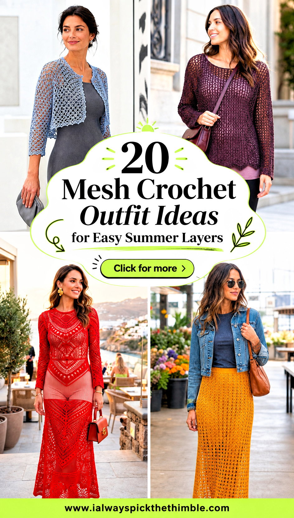 20 Mesh Crochet Outfit Ideas for Easy Summer Layers - 20 Mesh Crochet Outfit Ideas for Easy Summer Layers