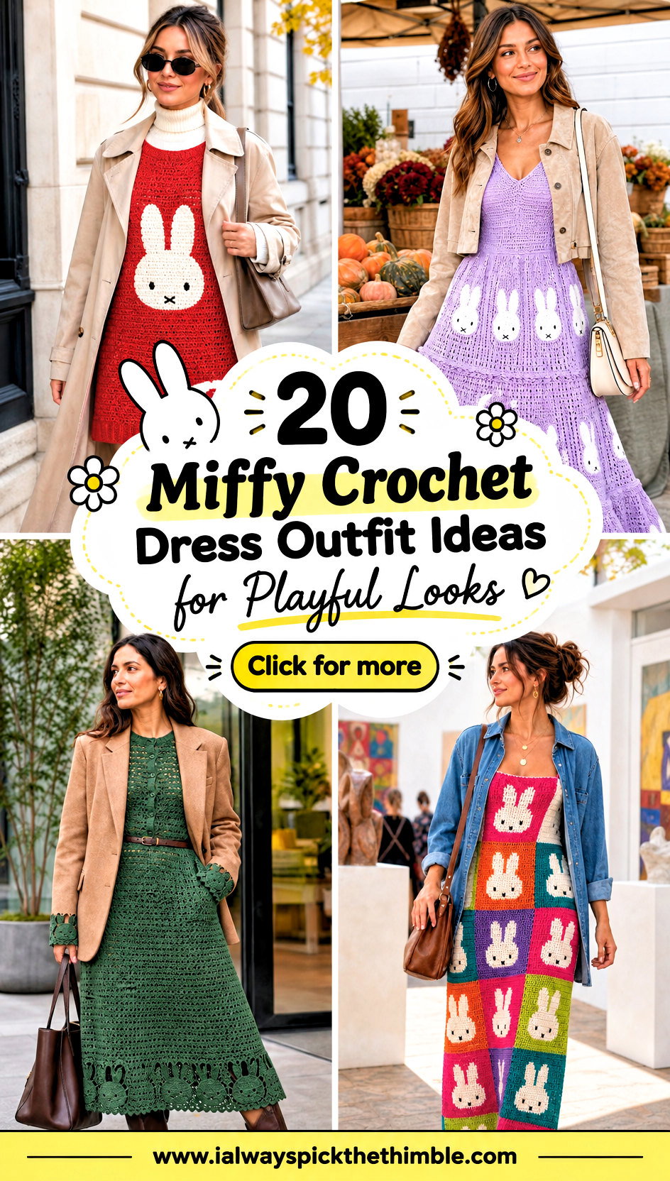 20 Miffy Crochet Dress Outfit Ideas for Playful Looks - 20 Miffy Crochet Dress Outfit Ideas for Playful Looks