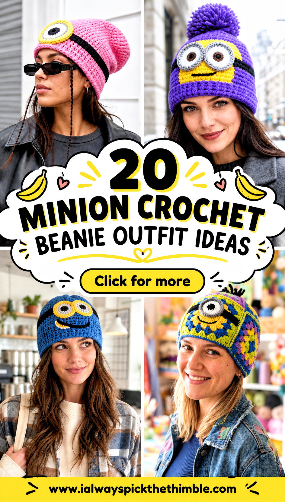 20 Minion Crochet Beanie Outfit Ideas for Playful Days - 20 Minion Crochet Beanie Outfit Ideas for Playful Days