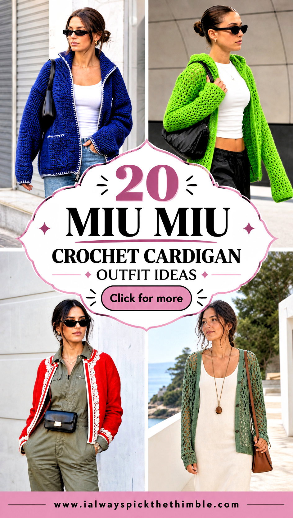 20 Miu Miu Crochet Cardigan Outfit Ideas for City Layers - 20 Miu Miu Crochet Cardigan Outfit Ideas for City Layers