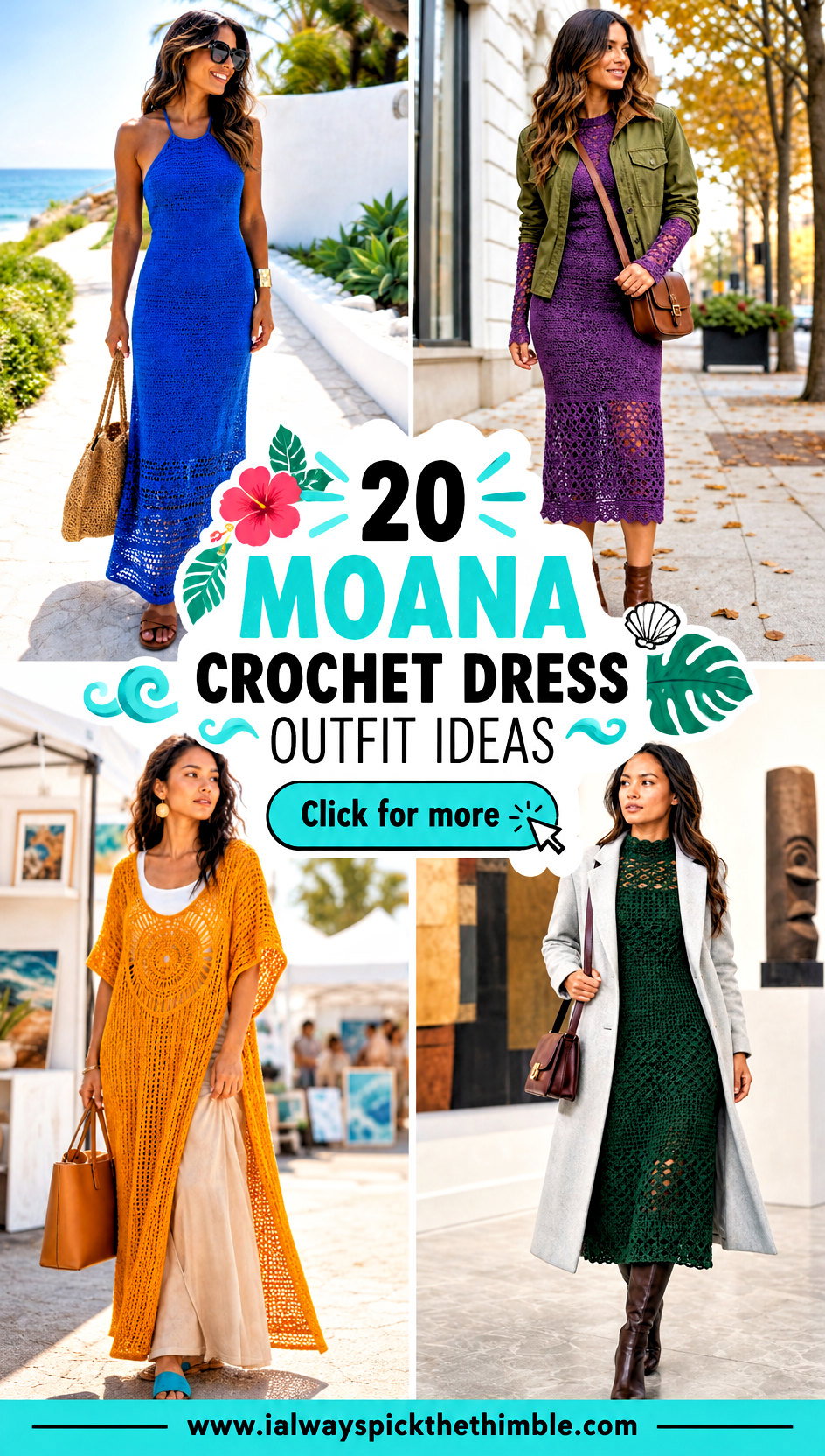 20 Moana Crochet Dress Outfit Ideas for Beach Vacations - 20 Moana Crochet Dress Outfit Ideas for Beach Vacations