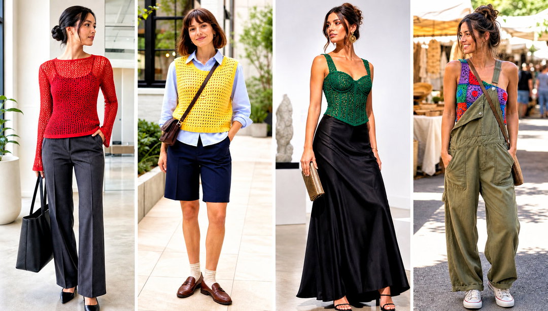 20 Modern Crochet Top Outfit Ideas for Weekend Plans