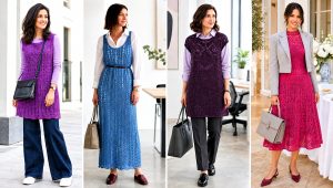 20 Modest Crochet Dress Outfit Ideas for Covered-Up Style